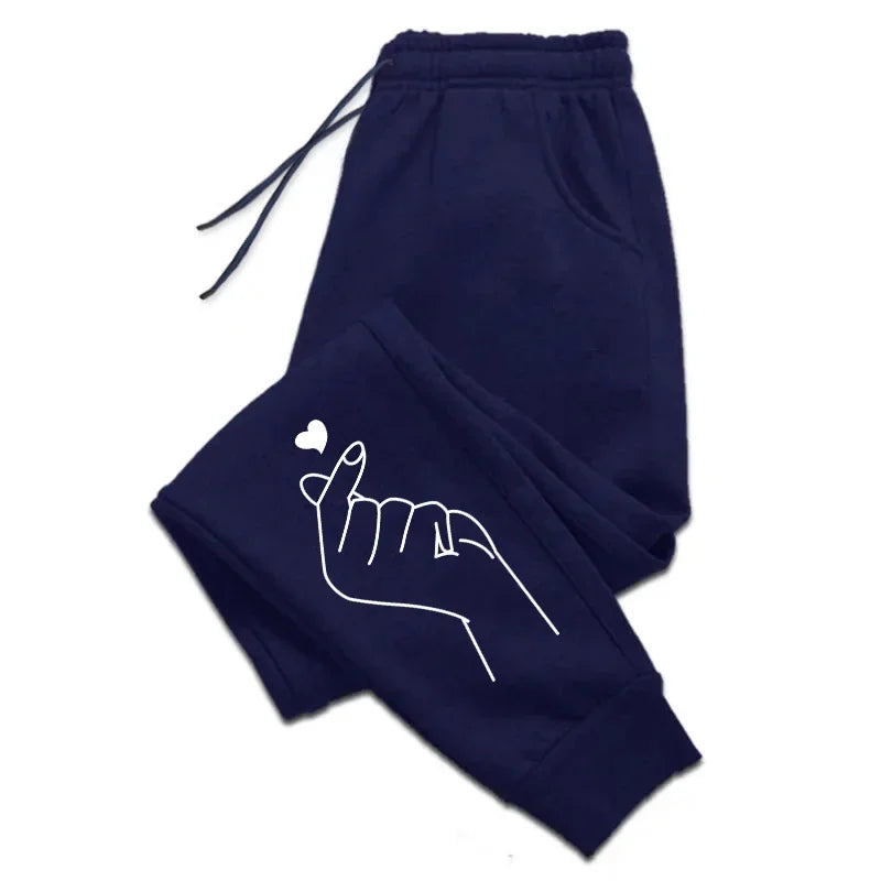 Versatile Womens Sweatpants Printing Casual Trousers Daily Outdoors Gym Sports Jogging Pants Office Street Woman Pants Simple