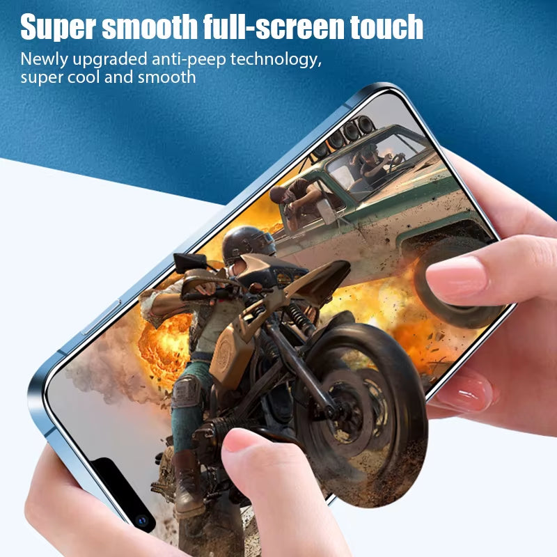 2PCS Privacy Glass for Iphone 17 16 15 14 13 12 Pro Max Anti-Spy Screen Protector for Iphone Air 13 12 Mini XR X/XS 16 15 Plus