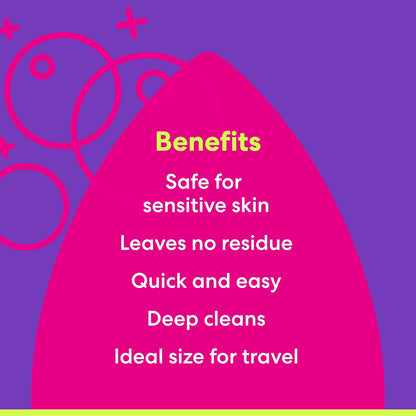 ® | Blendercleanser® Solid Lavender Makeup Sponge & Brush Cleanser + Silicone Scrub Mat, Cleansing Tool & Scented Makeup Sponge Cleaner, Vegan, Cruelty Free, Made in the USA, 1 Oz