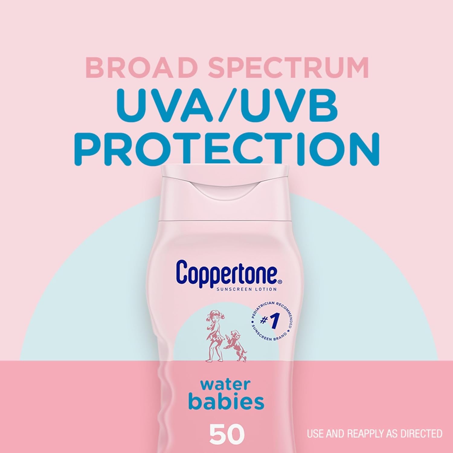 Waterbabies Baby Sunscreen Lotion SPF 50 Hypoallergenic, 8 Fl Oz