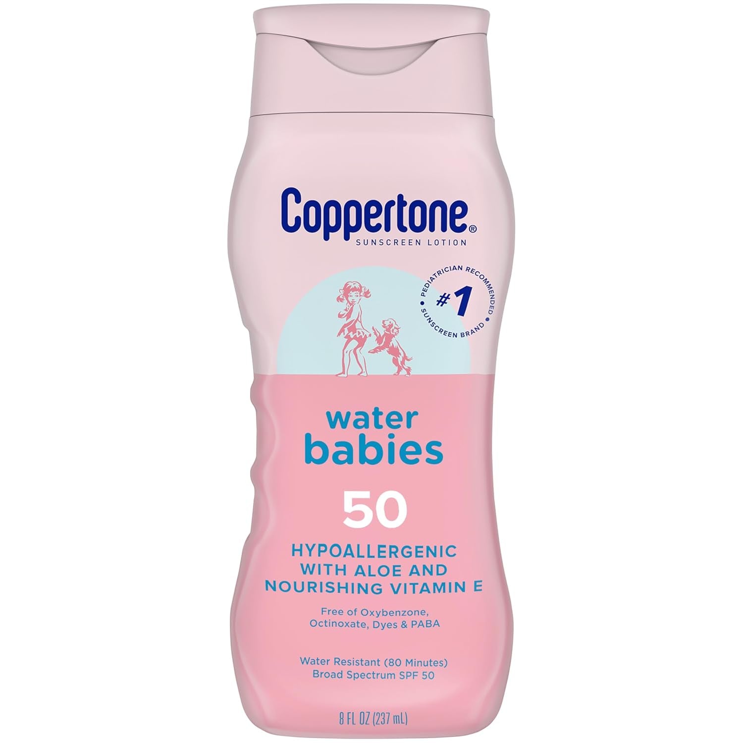 Waterbabies Baby Sunscreen Lotion SPF 50 Hypoallergenic, 8 Fl Oz
