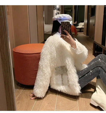 European 2024 Spring Woman Pants New Hot Rhinestone Trousers Fashion Pants Women Harajuku Slim Sweatpants Women Mujer Pantalones