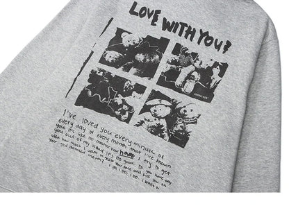 Hip Hop Hoodie Streetwear Sweatshirt 2025 Men Bear Letter Print Harajuku Hoodie Autumn Cotton Fleece Hooded Pullover Sweat Shirt