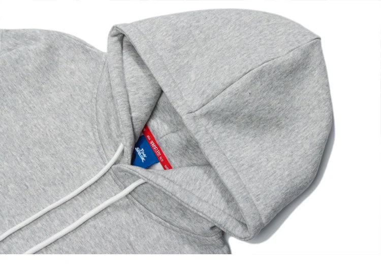 Hip Hop Hoodie Streetwear Sweatshirt 2025 Men Bear Letter Print Harajuku Hoodie Autumn Cotton Fleece Hooded Pullover Sweat Shirt
