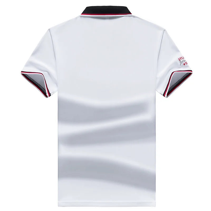 Polo Shirt men Summer New Mens Short Sleeve Polo Shirt mens Embroidered Top Clothes Men's Business Casual Polo Shirt M-4XL 1732
