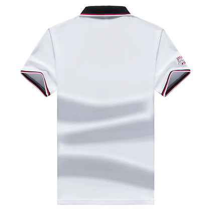 Polo Shirt men Summer New Mens Short Sleeve Polo Shirt mens Embroidered Top Clothes Men's Business Casual Polo Shirt M-4XL 1732