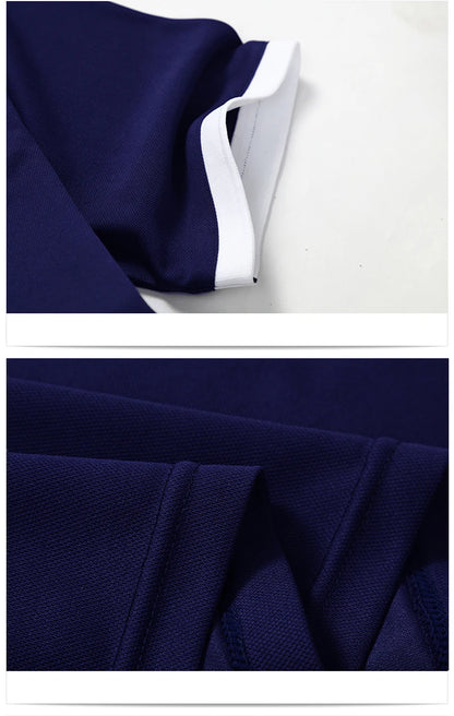 polo shirt men Summer new Men's short-sleeved polo shirt mens embroidery synthetic fiber Fabric youth casual business polo shirt