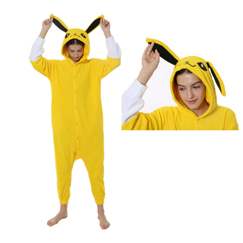 Anime Kigurumis Women Pajamas Onesie Homewear Adult Pajama Suit Jumpsuit Cute Overalls Party Outfit Sleep wear