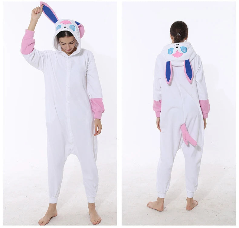 Anime Kigurumis Women Pajamas Onesie Homewear Adult Pajama Suit Jumpsuit Cute Overalls Party Outfit Sleep wear