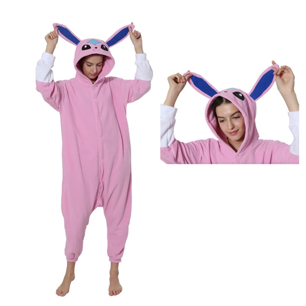 Anime Kigurumis Women Pajamas Onesie Homewear Adult Pajama Suit Jumpsuit Cute Overalls Party Outfit Sleep wear