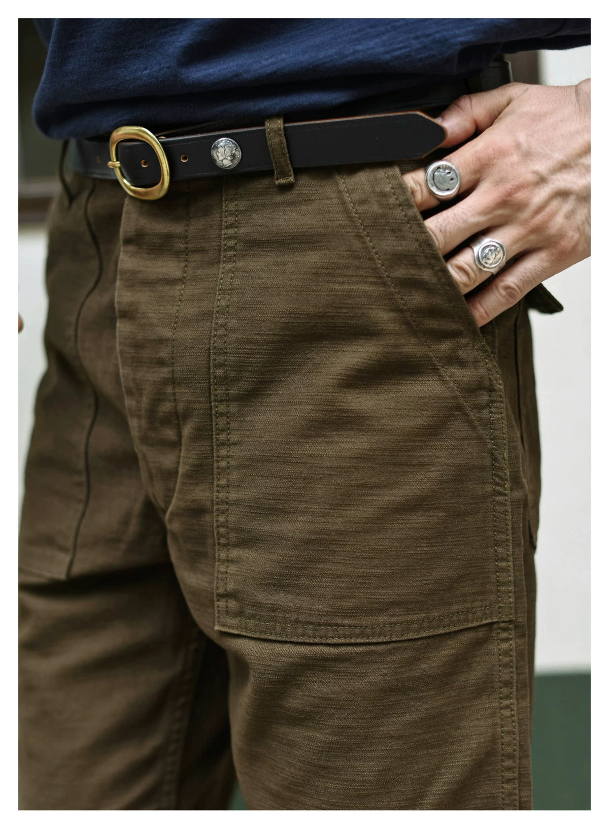 SauceZhan OG107 Baker Pants Utility Fatigue Pants US Vietnam ARMY HBT Pants Vintage Mens Shorts Men Army Pants Military Pants