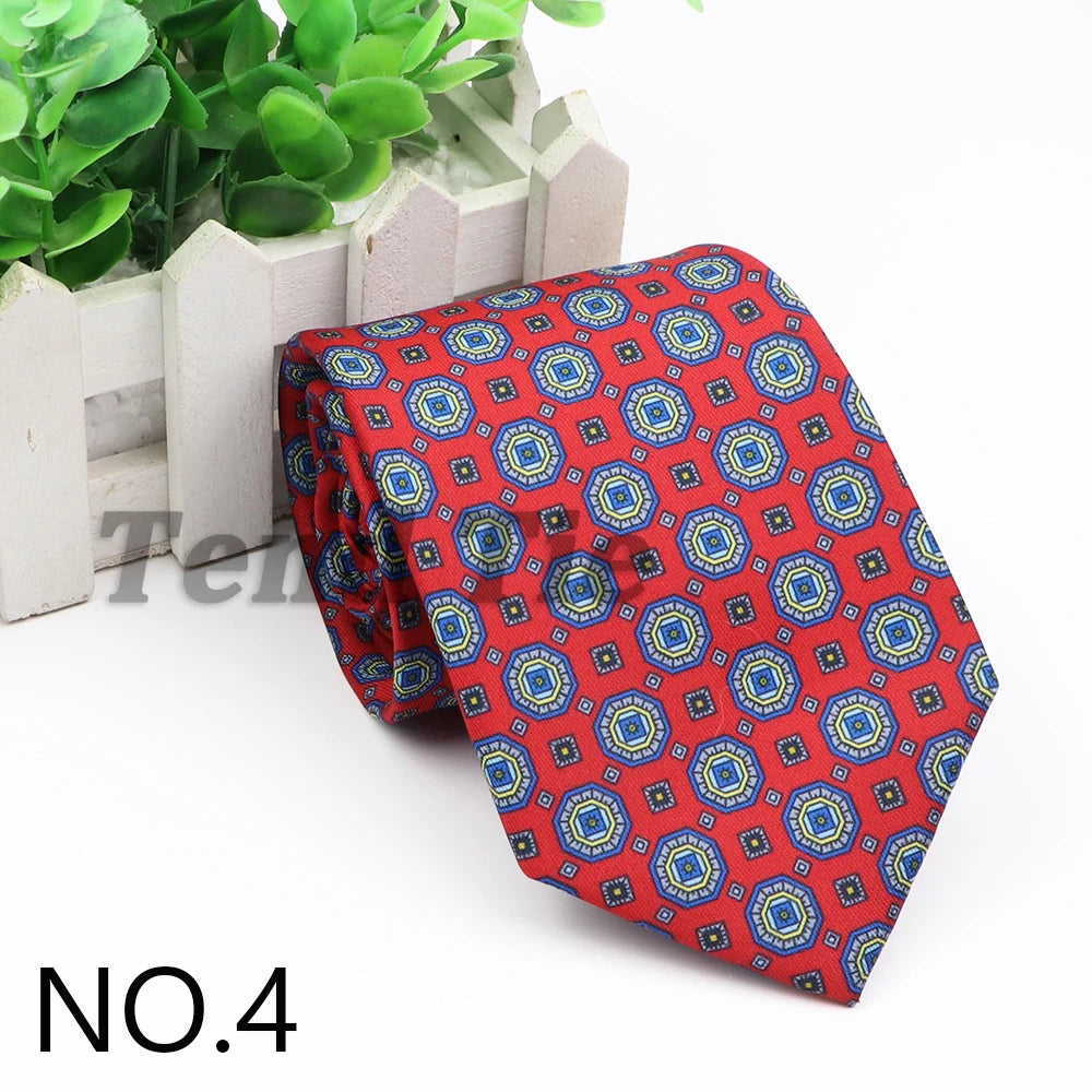 New Fashion Mens Tie Formal Striped Floral Designer Jacquard Wedding Necktie Soft Classic Neckwear Official Gravata For Man Wear