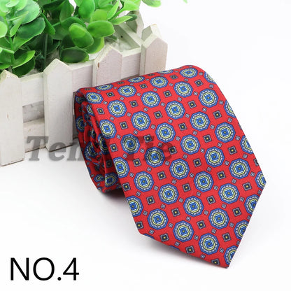 New Fashion Mens Tie Formal Striped Floral Designer Jacquard Wedding Necktie Soft Classic Neckwear Official Gravata For Man Wear