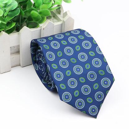 New Fashion Mens Tie Formal Striped Floral Designer Jacquard Wedding Necktie Soft Classic Neckwear Official Gravata For Man Wear