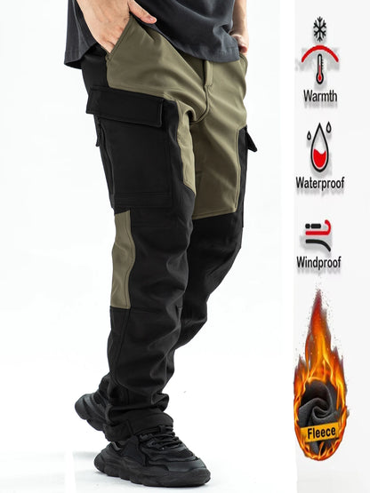 Plucked Work Pants, Waterproof and Wear-Resistant Hiking Camping Pants, Cycling Camping Pants, Long Pants, Multi Bag Pants