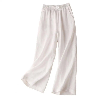 Woman Pants Lightweight Soft Fabric Women Summer Solid Color Casual Straight Long Pants Bottoming Casual Pants Workwear