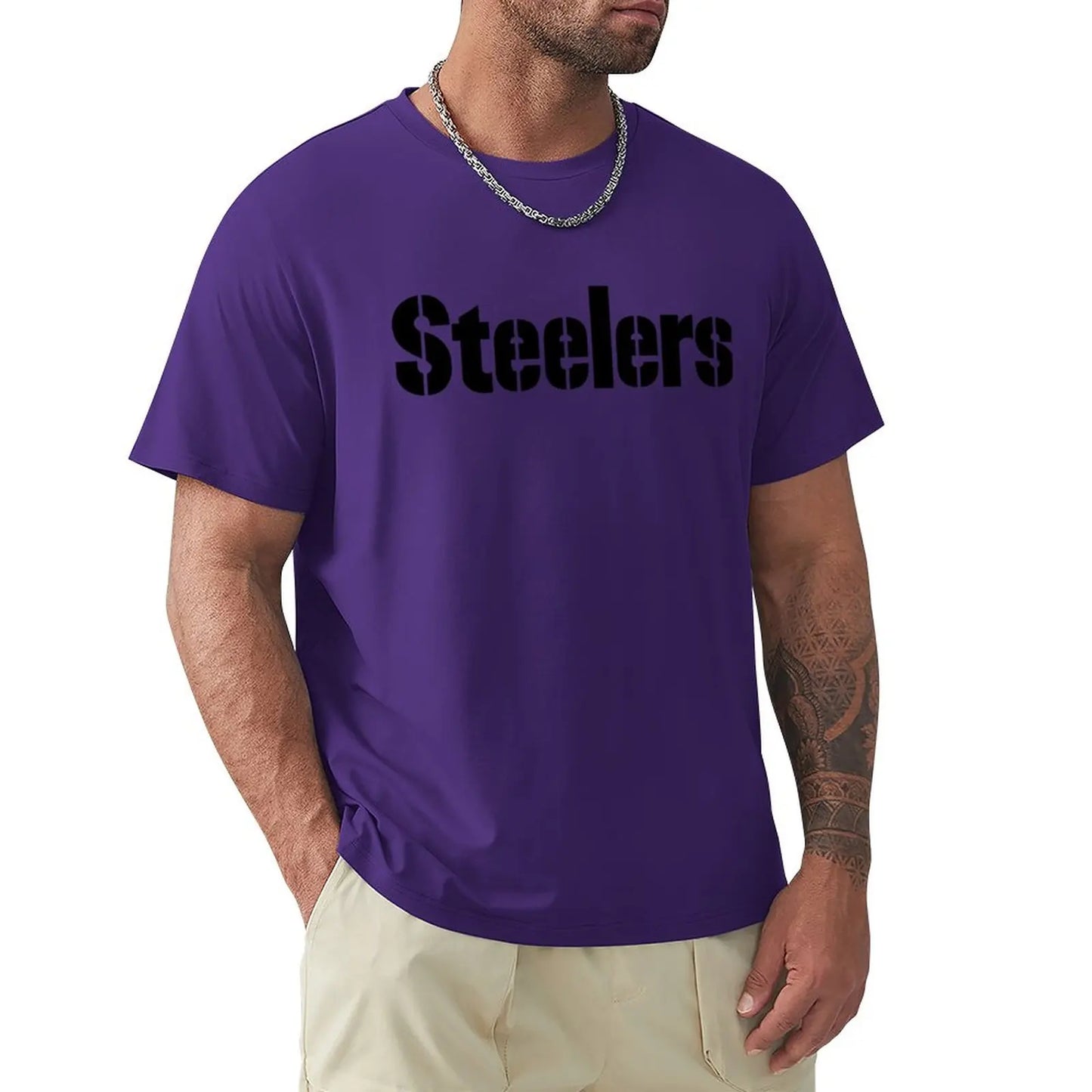 Steelers T-Shirt sweat shirt plus size tops t shirt for men