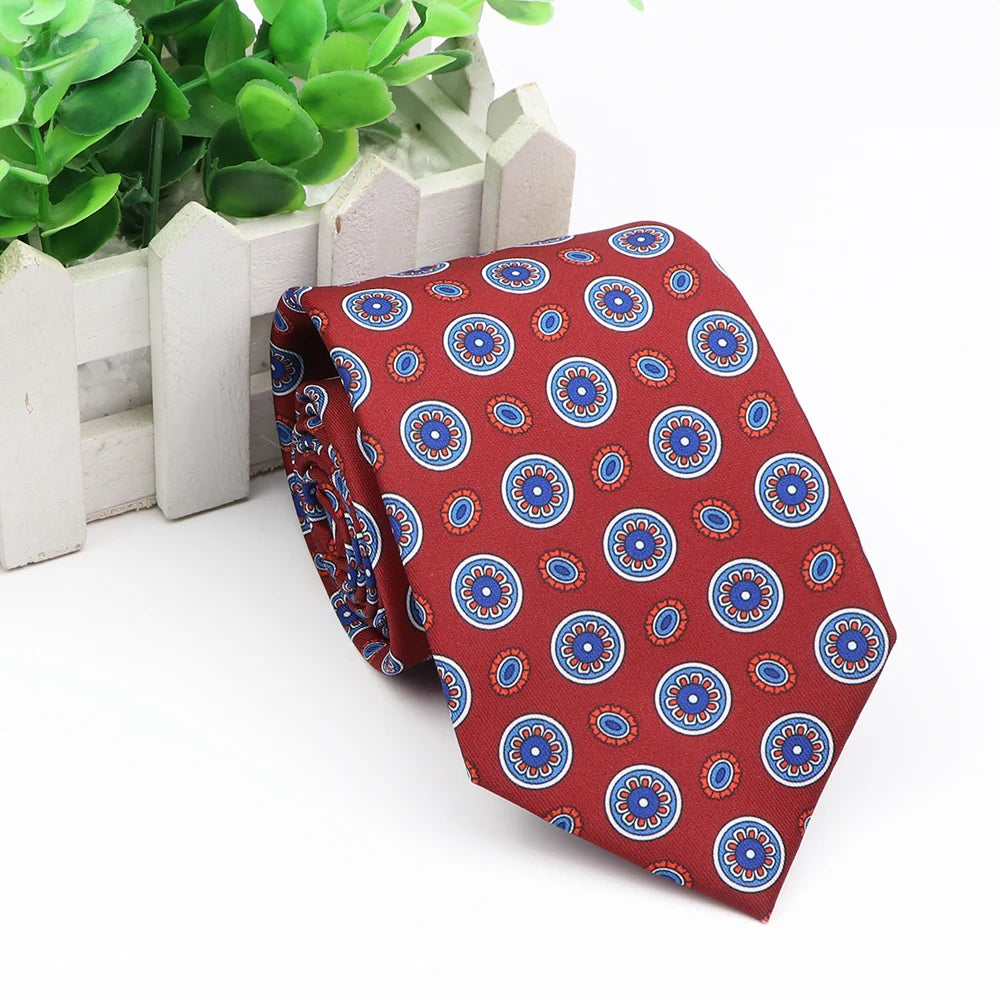 New Fashion Mens Tie Formal Striped Floral Designer Jacquard Wedding Necktie Soft Classic Neckwear Official Gravata For Man Wear