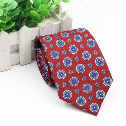 New Fashion Mens Tie Formal Striped Floral Designer Jacquard Wedding Necktie Soft Classic Neckwear Official Gravata For Man Wear