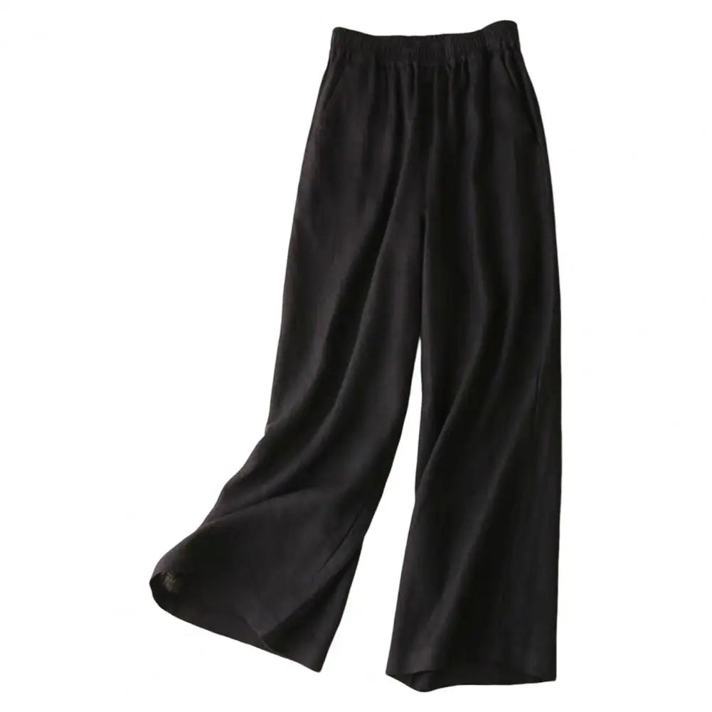 Woman Pants Lightweight Soft Fabric Women Summer Solid Color Casual Straight Long Pants Bottoming Casual Pants Workwear