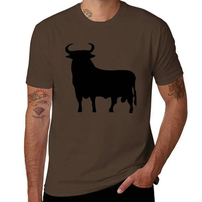 hippie clothes man clothes sweat shirt summer clothes Men's t-shirts New Spanish Bull T-Shirt