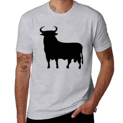 hippie clothes man clothes sweat shirt summer clothes Men's t-shirts New Spanish Bull T-Shirt