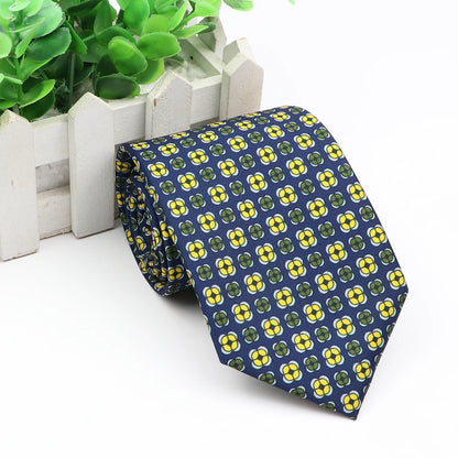 New Fashion Mens Tie Formal Striped Floral Designer Jacquard Wedding Necktie Soft Classic Neckwear Official Gravata For Man Wear