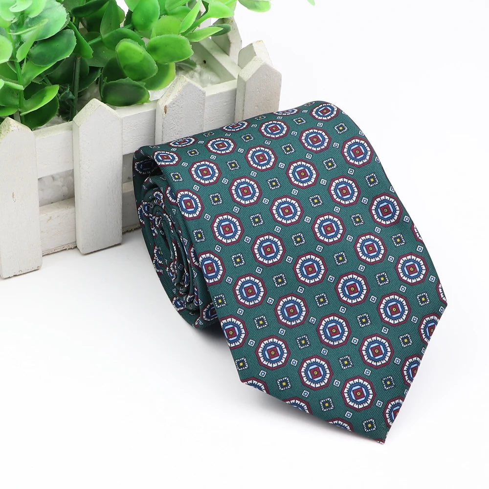 New Fashion Mens Tie Formal Striped Floral Designer Jacquard Wedding Necktie Soft Classic Neckwear Official Gravata For Man Wear
