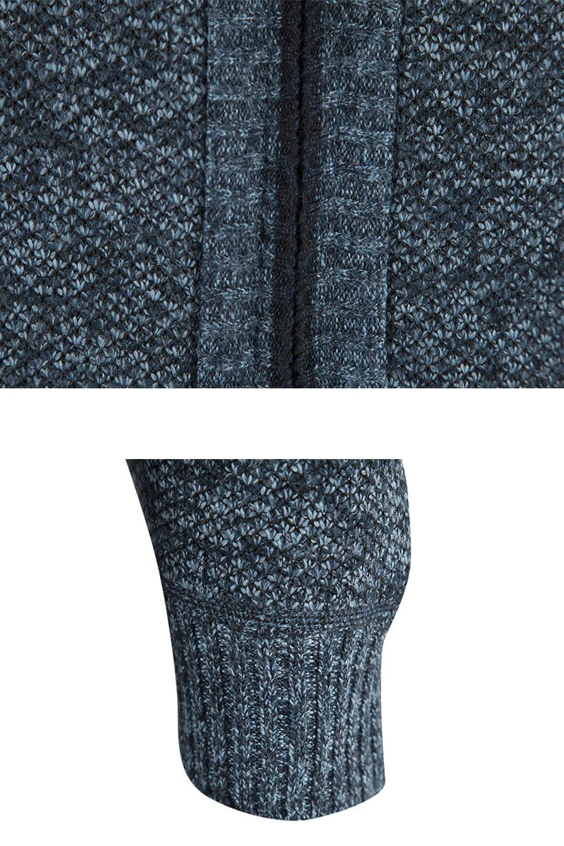 Men's Streetwear Casual Knit Men Clothing Sweater Warm Solid Color Spring Pullovers Autumn Fashion Hombre Male Sweat-shirt