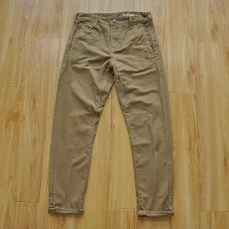New Mens New Cargo Pants American Retro Heavy-duty Workwear Pants Man Wear-resistant Loose Straight Leg Pants Casual Trousers