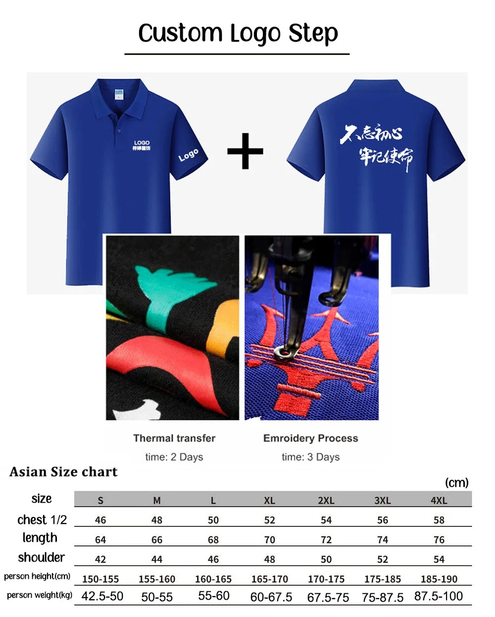 Summer Polo Shirt With Custom Print Embroidery Logo Mens Short Sleeve Casual Cotton Polo Shirt Business Spring Lapel Polo Shirt