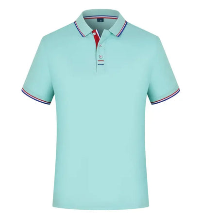Summer Polo Shirt With Custom Print Embroidery Logo Mens Short Sleeve Casual Cotton Polo Shirt Business Spring Lapel Polo Shirt