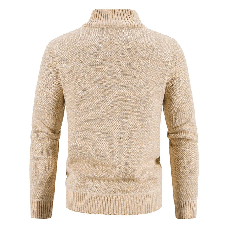 Men's Streetwear Casual Knit Men Clothing Sweater Warm Solid Color Spring Pullovers Autumn Fashion Hombre Male Sweat-shirt