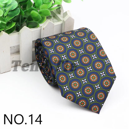 New Fashion Mens Tie Formal Striped Floral Designer Jacquard Wedding Necktie Soft Classic Neckwear Official Gravata For Man Wear