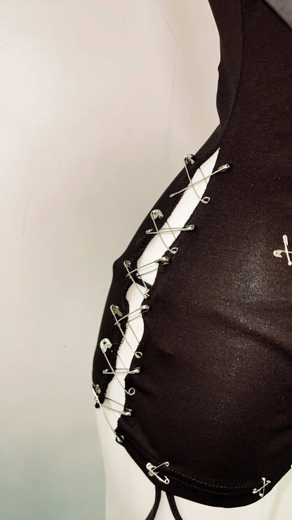 y2k fashion y2k clothes y2k crop top gothic clothes vintage shirt y2k shirt Gothic shirt Punk shirt Harajuku shirt Cross shirt