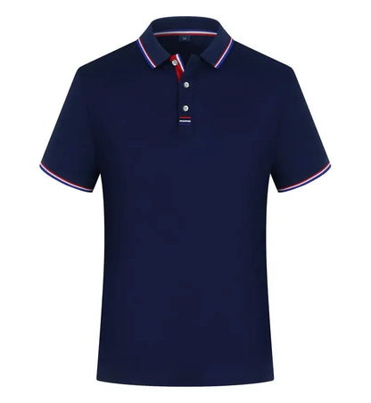 Summer Polo Shirt With Custom Print Embroidery Logo Mens Short Sleeve Casual Cotton Polo Shirt Business Spring Lapel Polo Shirt