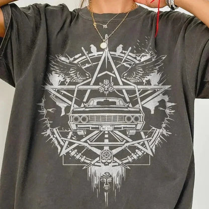 Supernatural Logo T-shirt, Dean Winchester T-shirt, Sam Winchester T-shirt, Winchester Brothers T-shirt, Sam and Dean T-shirt