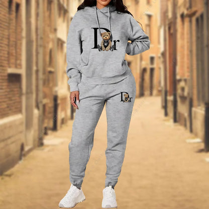 Women's TrackSuit Aesthetic Designer Clothes High quality Hoodies Sweatshirts Sweatpants 2 Piece Suit Sportwear Woman Pants Sets