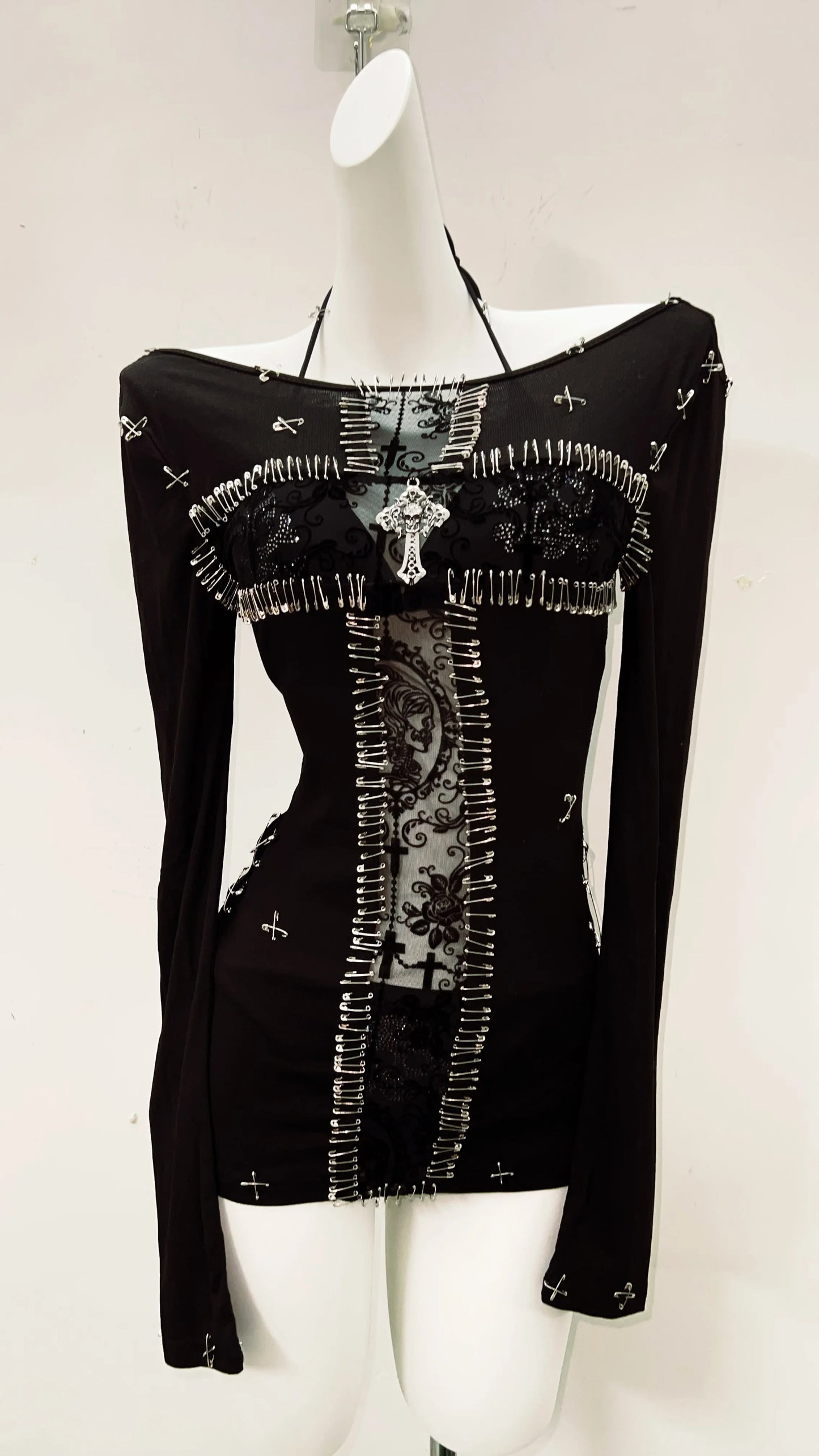 y2k fashion y2k clothes y2k crop top gothic clothes vintage shirt y2k shirt Gothic shirt Punk shirt Harajuku shirt Cross shirt