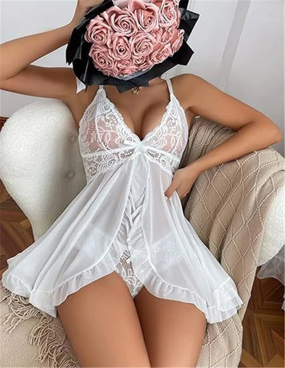 Underwear Set Sexy Lingerie Outfit Women's Lingerie Set Dress Sleep Wear Nightdress Clothes Women's Bra And Panties Sets