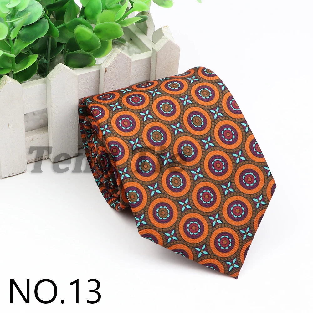New Fashion Mens Tie Formal Striped Floral Designer Jacquard Wedding Necktie Soft Classic Neckwear Official Gravata For Man Wear