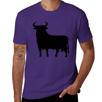 hippie clothes man clothes sweat shirt summer clothes Men's t-shirts New Spanish Bull T-Shirt