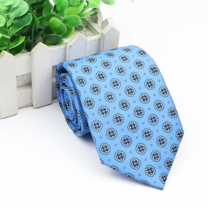 New Fashion Mens Tie Formal Striped Floral Designer Jacquard Wedding Necktie Soft Classic Neckwear Official Gravata For Man Wear
