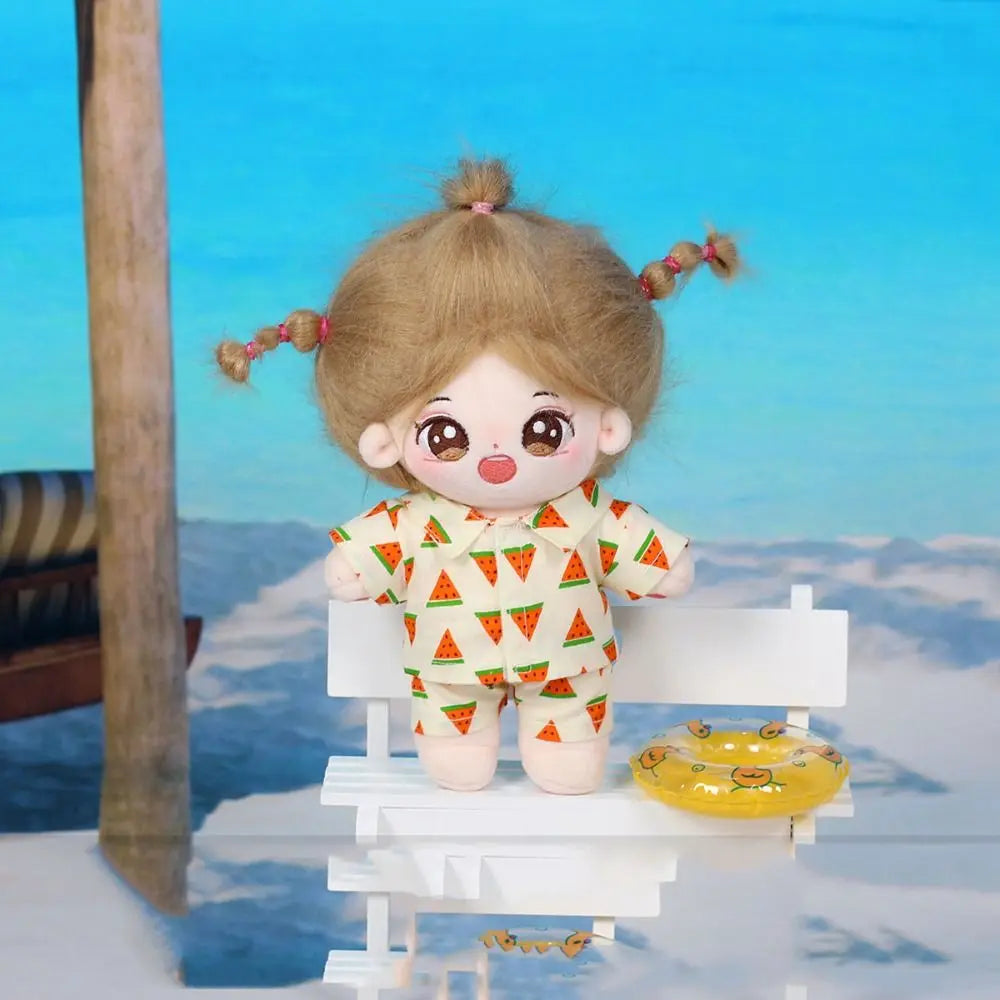 Mini Sleep Wear Doll Fruit Beach Pajamas Toy Accessories Multi Color 20cm Cotton Doll Clothes Overall Clothes Mini