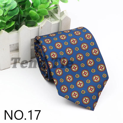 New Fashion Mens Tie Formal Striped Floral Designer Jacquard Wedding Necktie Soft Classic Neckwear Official Gravata For Man Wear