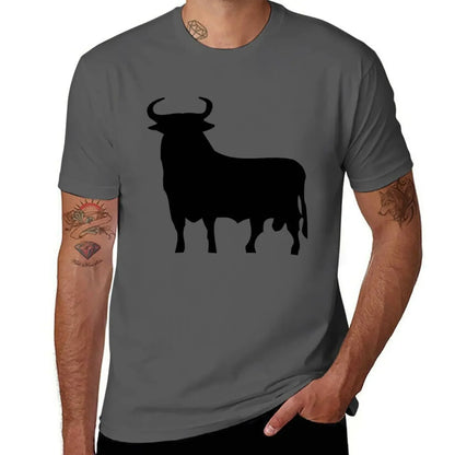 hippie clothes man clothes sweat shirt summer clothes Men's t-shirts New Spanish Bull T-Shirt