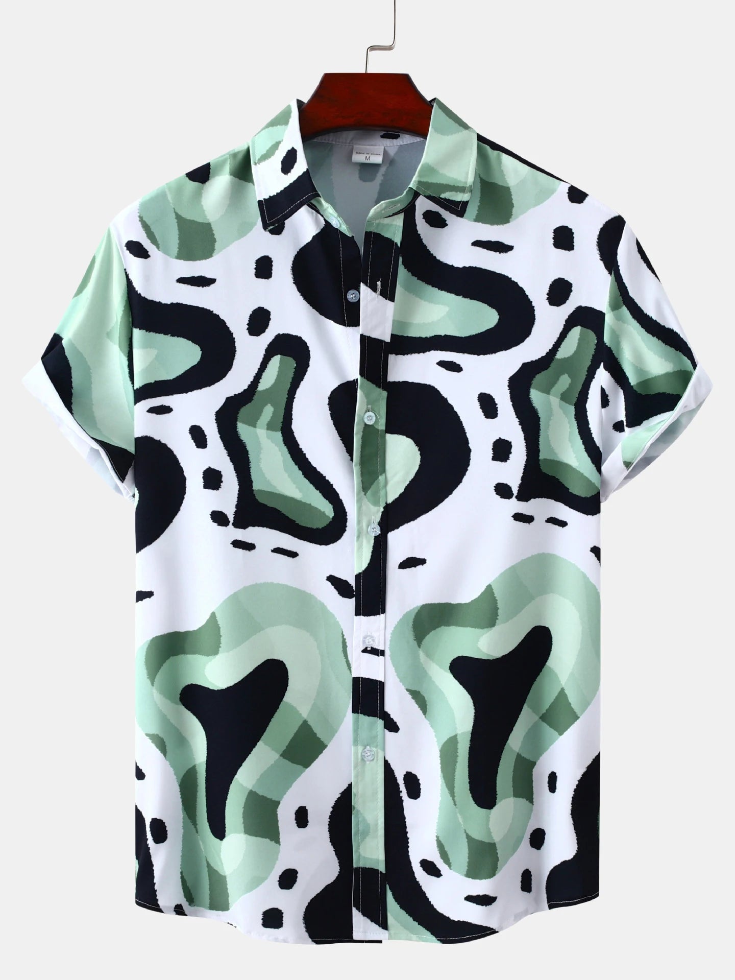 Men's Shirt Short Sleeve Hawaiian Casual Printed Button Shirt Summer Beach Shirt Camping Shirt Short Sleeve Men's Formal Shirt