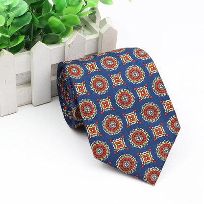 New Fashion Mens Tie Formal Striped Floral Designer Jacquard Wedding Necktie Soft Classic Neckwear Official Gravata For Man Wear