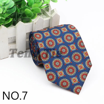 New Fashion Mens Tie Formal Striped Floral Designer Jacquard Wedding Necktie Soft Classic Neckwear Official Gravata For Man Wear