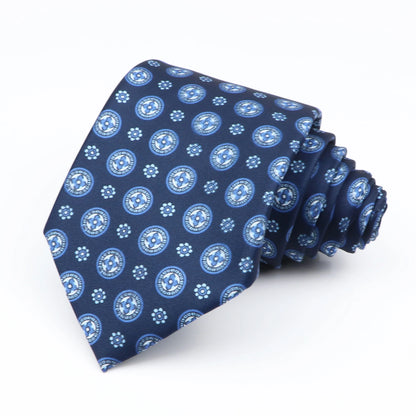 New Fashion Mens Tie Formal Striped Floral Designer Jacquard Wedding Necktie Soft Classic Neckwear Official Gravata For Man Wear